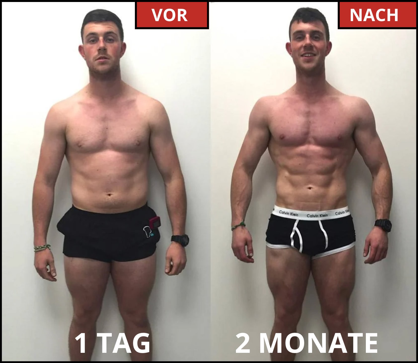 *Vorher-nachher-foto basierend auf einem kurs mit <b>HGH</b> (lyophilisiert/Pulver) 33,3 mg (100 IE) und <b>Oxandrolon</b> (100 Tabletten à 10 mg). Training im GYM 2-3 mal pro woche mit mittlerer Intensität.